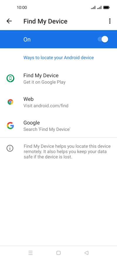 Press the Home key to return to the home screen.