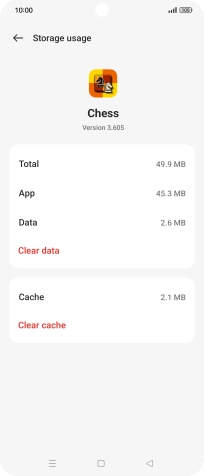 Press Clear cache.