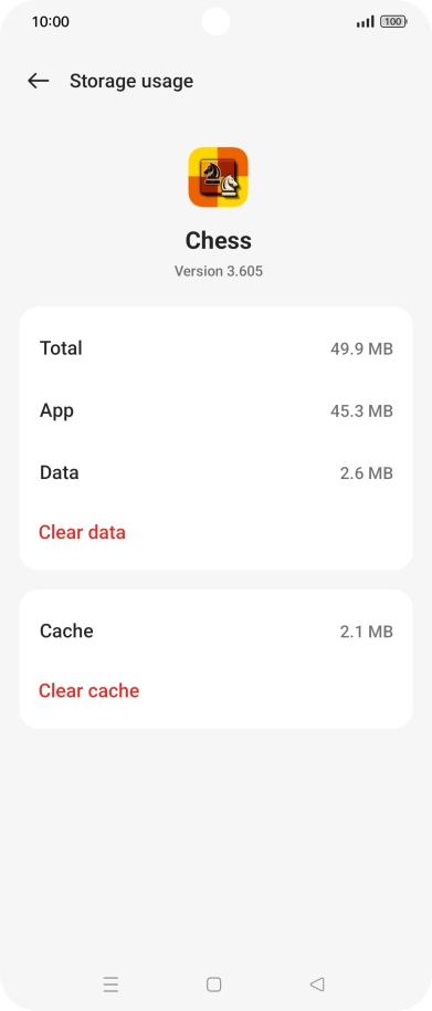 Press Clear cache.
