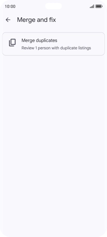 Press Merge duplicates.