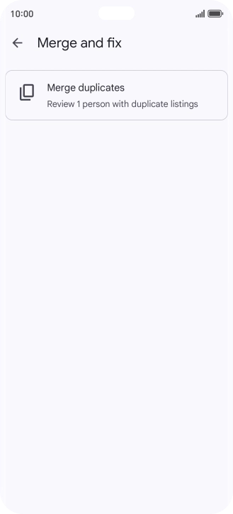 Press Merge duplicates.