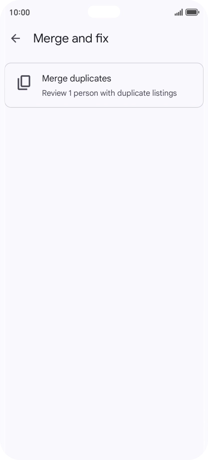 Press Merge duplicates.