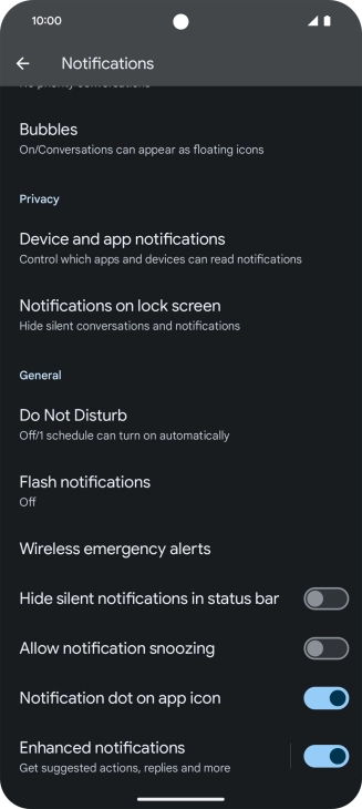 Press Do Not Disturb.
