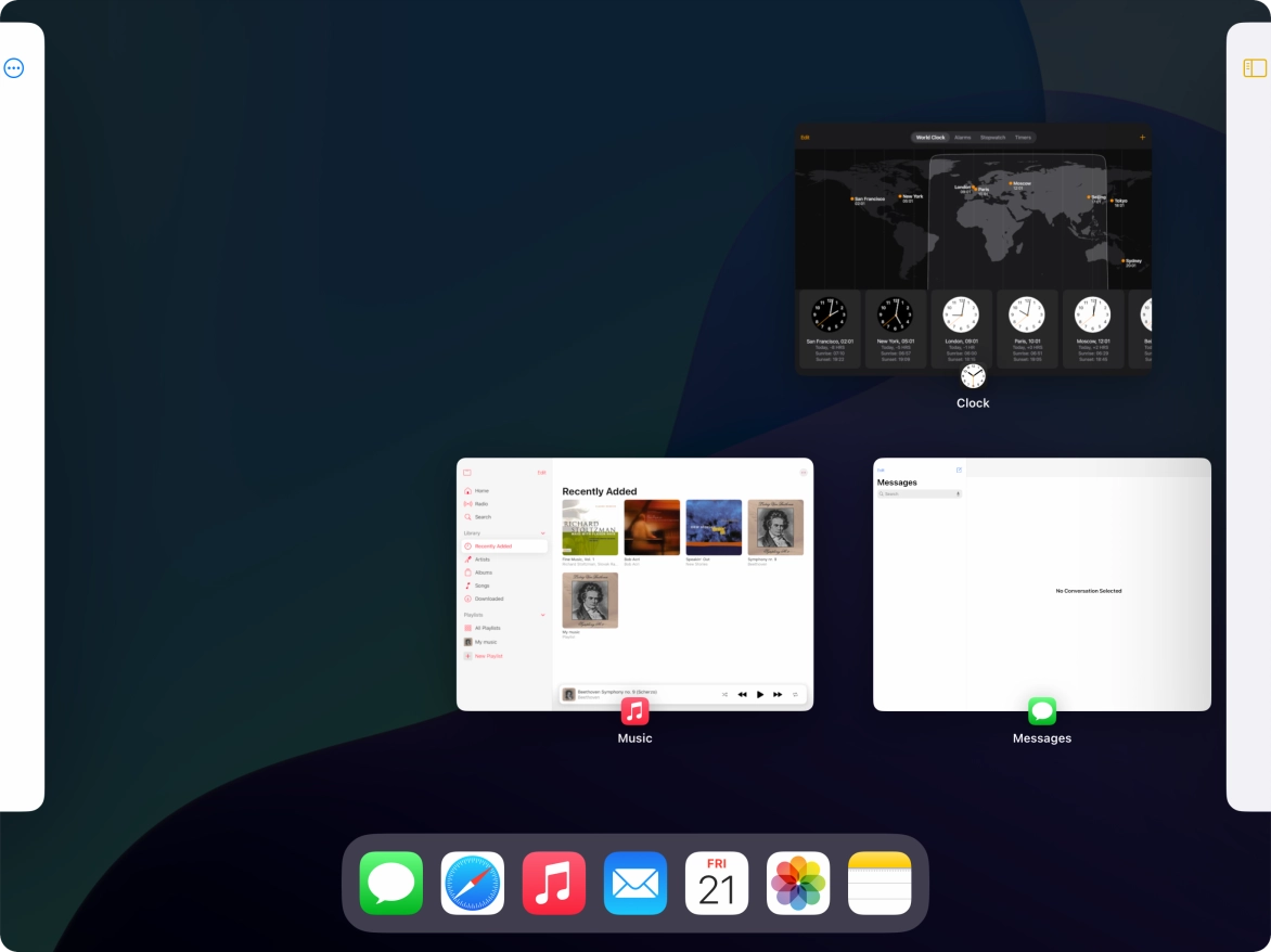 Press anywhere on the screen.