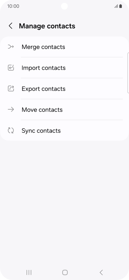 Press Import contacts.