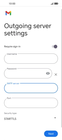 Press the field below 