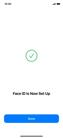 Press Done. If you haven't previously selected a phone lock code, key in a code of your own choice twice.
