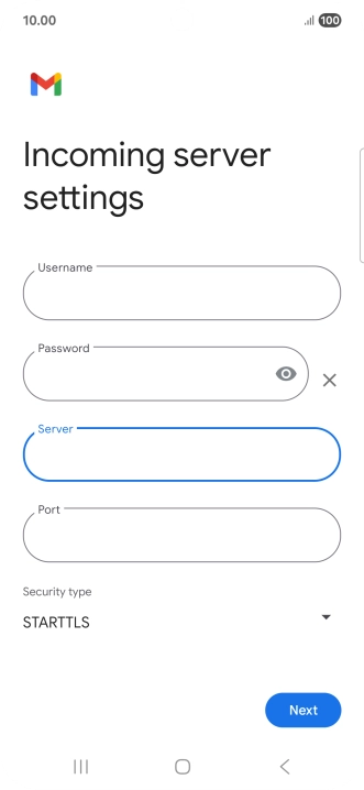 Press the field below 