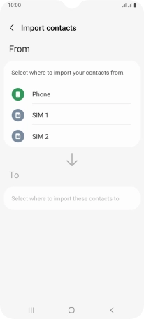 Press the name of the SIM.