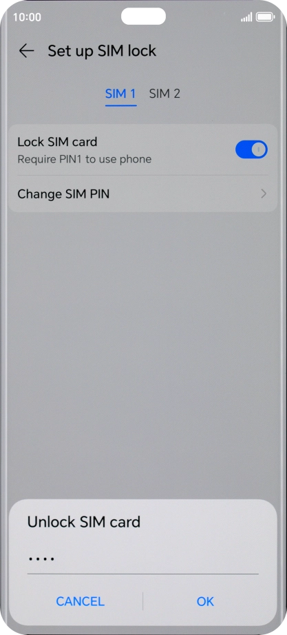 Key in your PIN and press OK. Key in your PIN and press OK.
