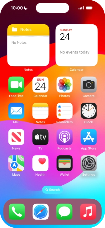 The focus mode icon shows that your phone has been set to a specific focus mode.