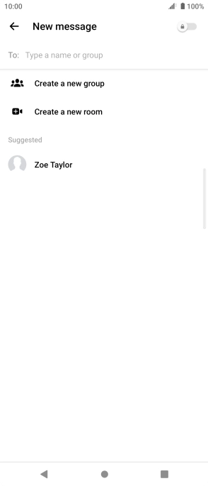 Press the search field. Press the search field.