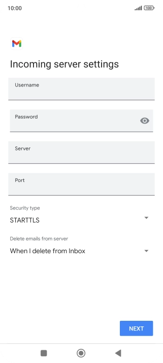 Press the field below 