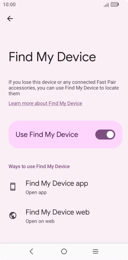 Press the Home key to return to the home screen.