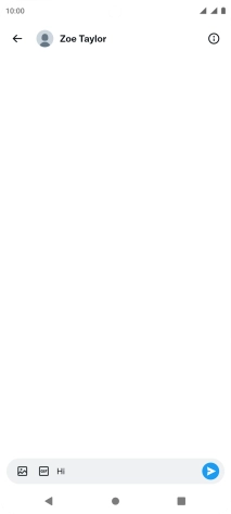 Write the required message and press the send icon.