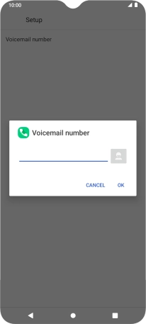 Key in +447836121121 and press OK.
