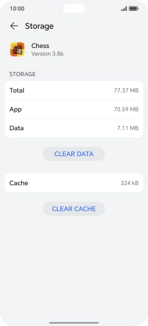 Press CLEAR CACHE.