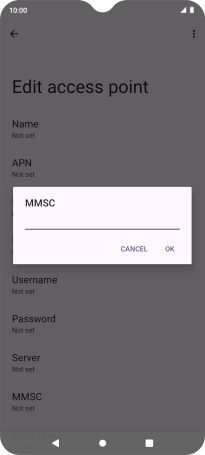 Key in http://mms.vodafone.co.uk/servlets/mms and press OK.