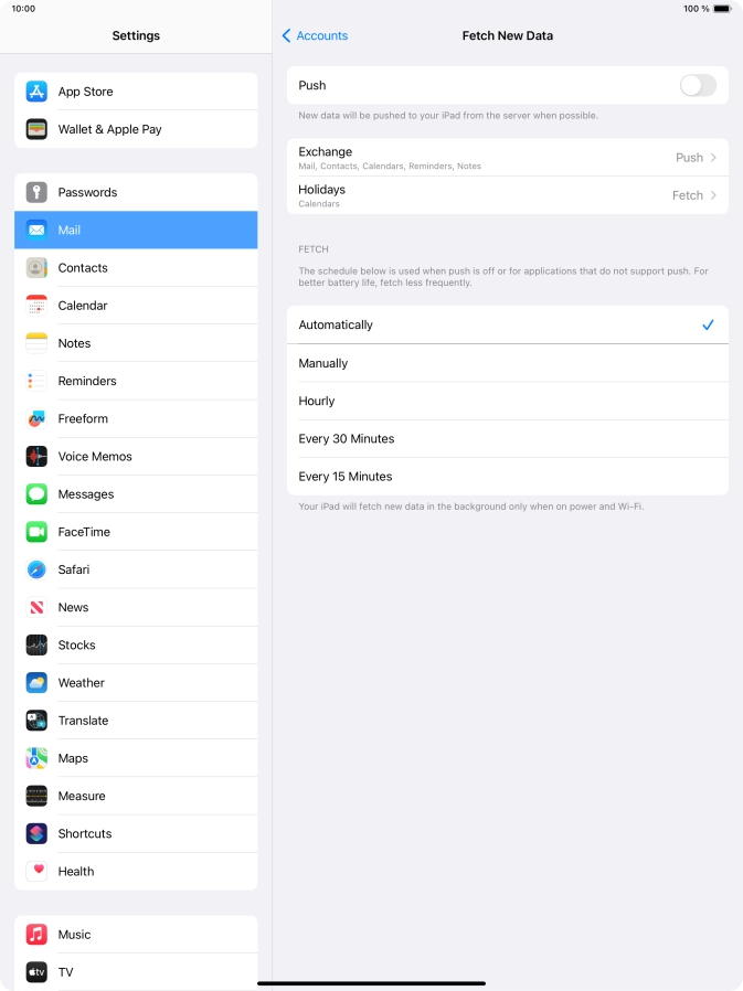 If you turn off the function, press the required setting.