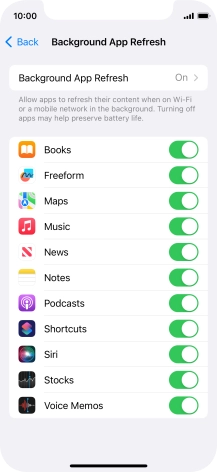 Press Background App Refresh.