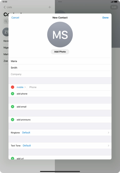 Press Phone and key in the required phone number.