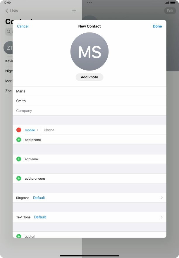 Press Phone and key in the required phone number.