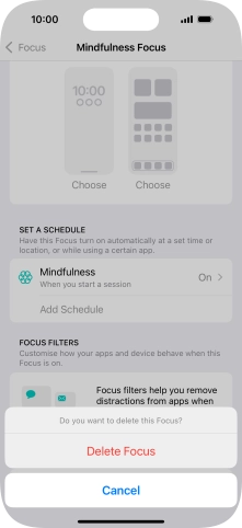 Press Delete Focus. Press Delete Focus.