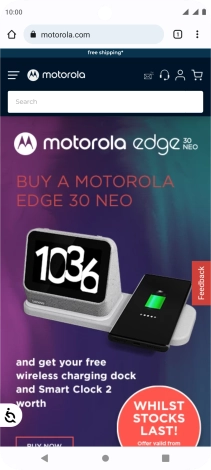 Press the menu icon. Press the menu icon.