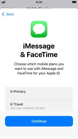 Press the required price plan.