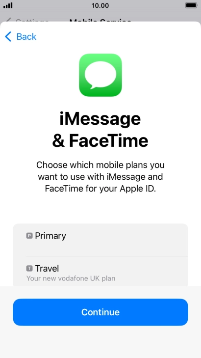 Press the required price plan.