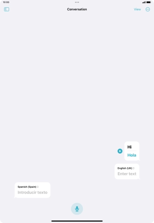 Press the menu icon.