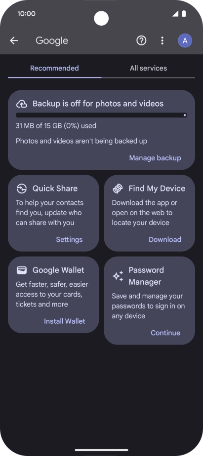 Press Find My Device. Press Find My Device.