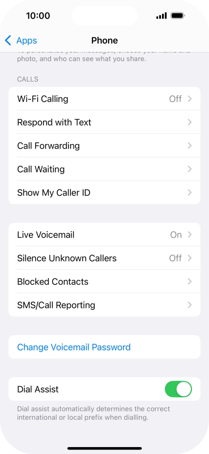 Press Silence Unknown Callers.