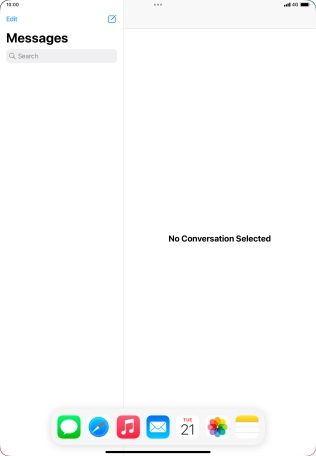 Slide your finger downwards on Dock to minimise it. Slide your finger downwards on Dock to minimise it.
