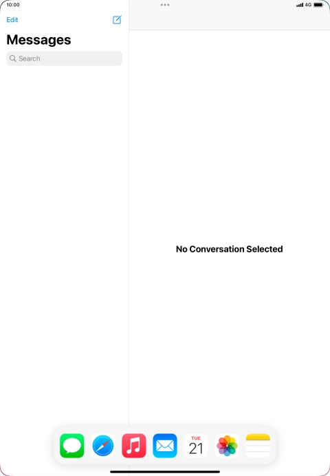 Slide your finger downwards on Dock to minimise it. Slide your finger downwards on Dock to minimise it.