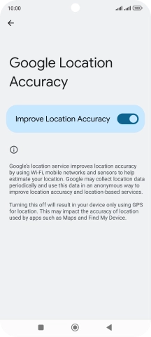 If you press the indicator next to 