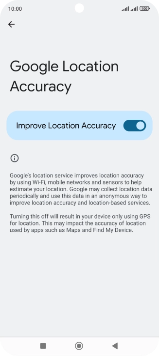 If you press the indicator next to 