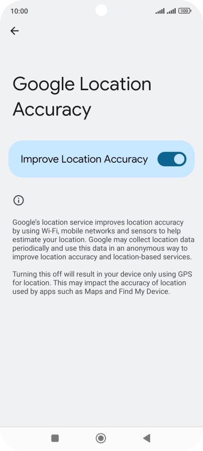 If you press the indicator next to 