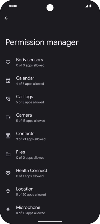 Press the required phone function. Press the required phone function.