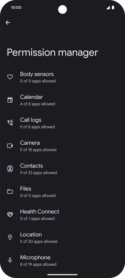 Press the required phone function. Press the required phone function.