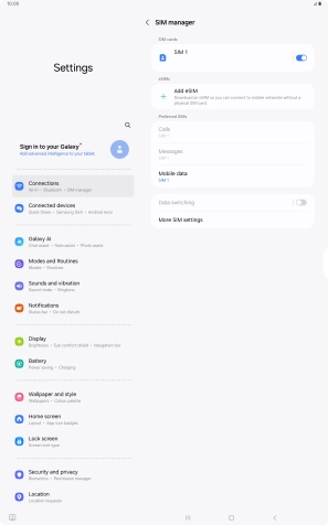 Press the Home key to return to the home screen.