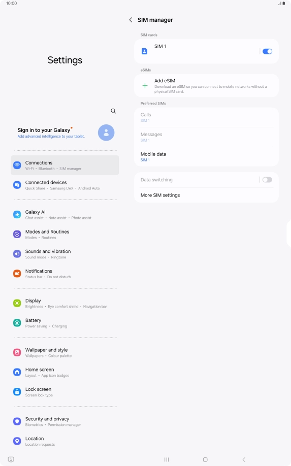 Press the Home key to return to the home screen.