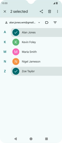 Press the menu icon. Press the menu icon.