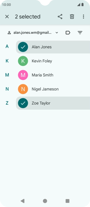Press the menu icon. Press the menu icon.