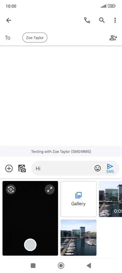 Press Gallery and go to the required folder.