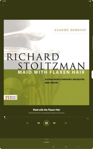 Press arrow right to go to the next audio file.