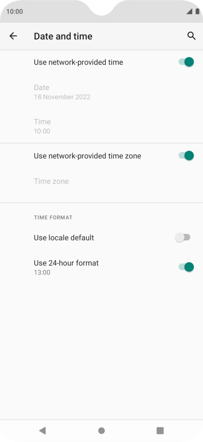 Press the Home key to return to the home screen.