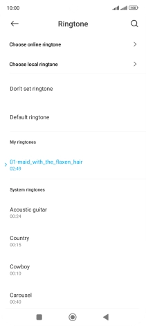 Press the Home key to return to the home screen.