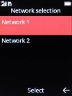 Select the required network.