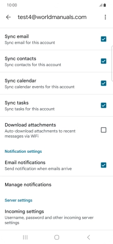 Press the field next to 